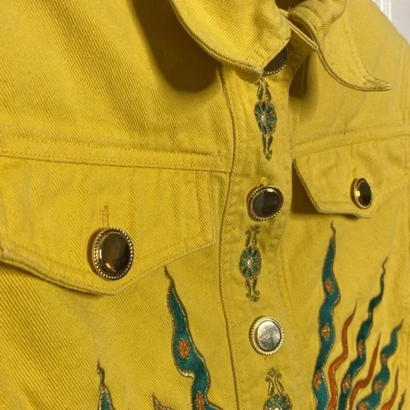 RARE Vintage CL2 Christian Llinares Denim Jacket, Western Southwestern Native - Picture 6 of 12